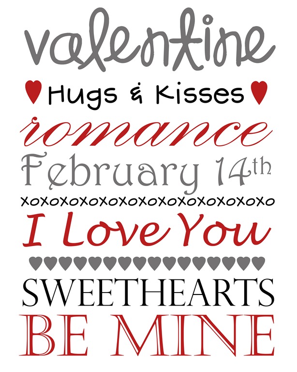 Valentine's Printables {for the home} - Wholehearted Finishing